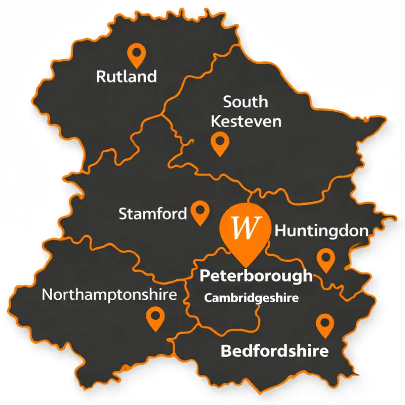 Map of spraying area covered